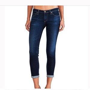 AG Jeans The Stilt Roll up Cigarette Roll Up Denim Skinny Jeans